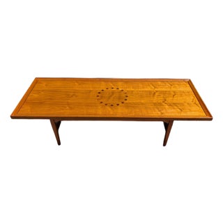 Drexel Declaration Walnut Coffee Table by Kipp Stewart & Stewart MacDougall 1960s For Sale
