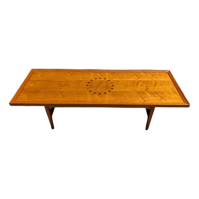 Drexel Declaration Walnut Coffee Table by Kipp Stewart & Stewart MacDougall 1960s For Sale