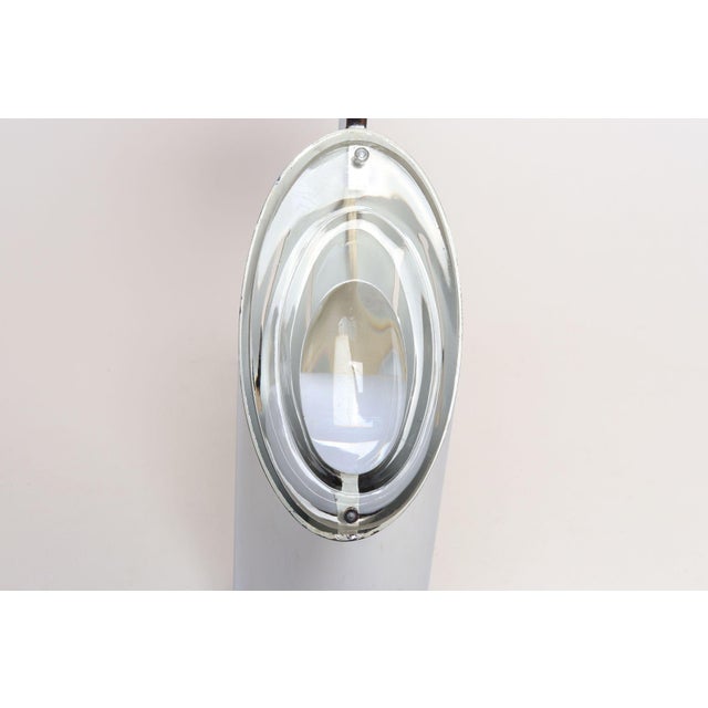 Vintage Italian Chrome and Glass Collapsible Table Lamp by Oscar Torlasco For Sale - Image 11 of 18