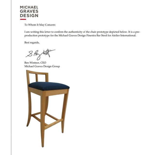 nice shape tight and sturdy. minor some wear. chair was designed by Michael graves . never put into production. this...