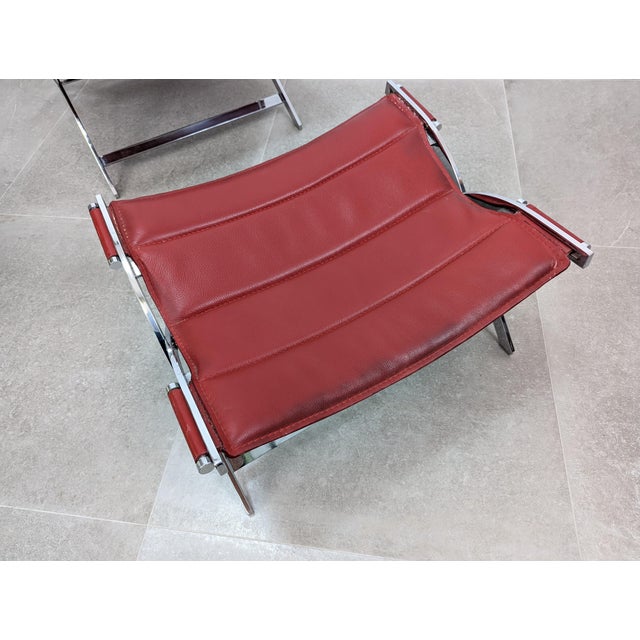 Armchairs and Ottomans, Italy 1980s, Set of 4 For Sale - Image 12 of 17