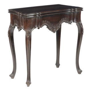 King Jose Style Tea Table in Noble Wood For Sale