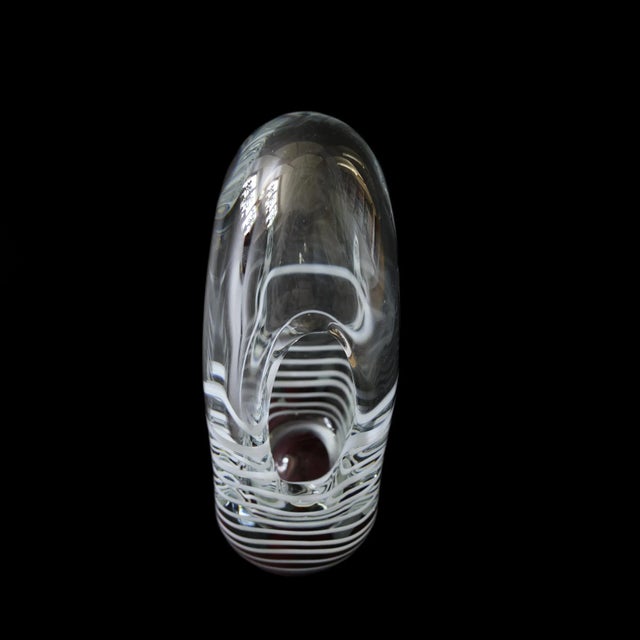 Vintage Handmade Vase by Adam J for JAB Glass For Sale - Image 3 of 7