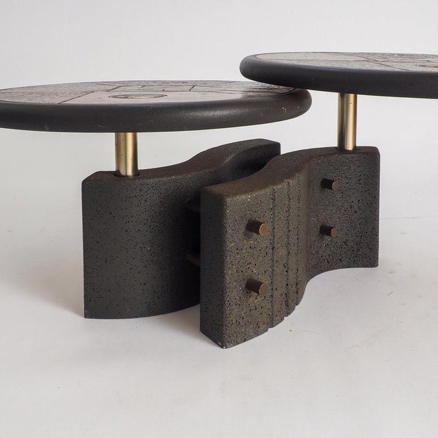 Two-Tier Modular Brutalist Coffee Table by Paul Kingma, 1980s For Sale - Image 14 of 18