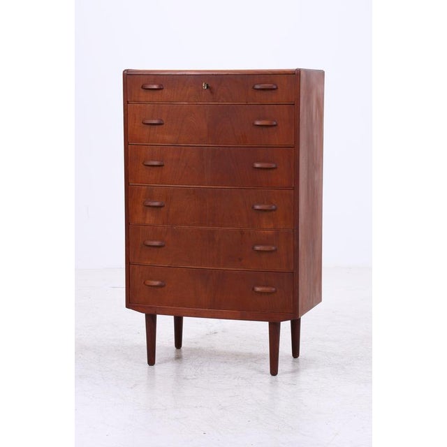 Mid-Century Teak Chest of 6 Drawers For Sale - Image 4 of 13