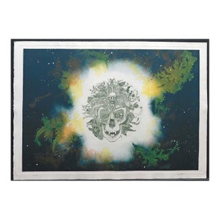 James Rome "Grateful Dead" Hand Signed Color Intaglio Art Etching For Sale
