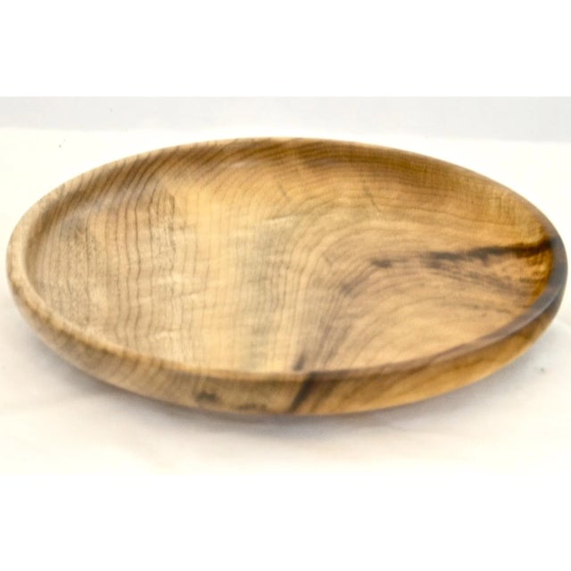 Farmhouse Late 20th Century Hand Turned Wood Tray For Sale - Image 3 of 6