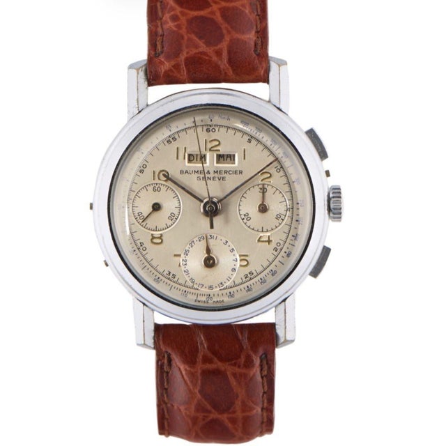 Dato-Compax Watch from Baume & Mercier, 1950s For Sale - Image 9 of 18