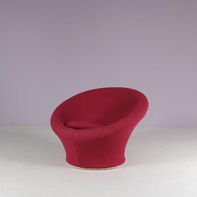 Maroon F560 Mushroom Chair by Pierre Paulin for Artifort, Netherlands, 1960s For Sale - Image 8 of 9