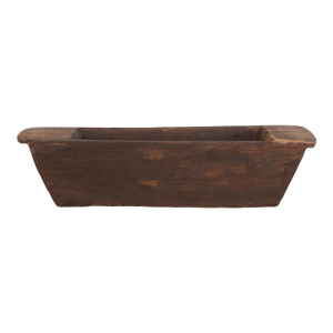 Long Rustic Wood Rectangular Bowl