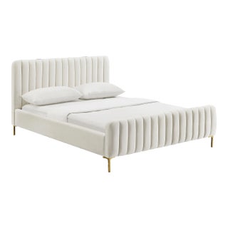 Angela Cream Queen Bed For Sale