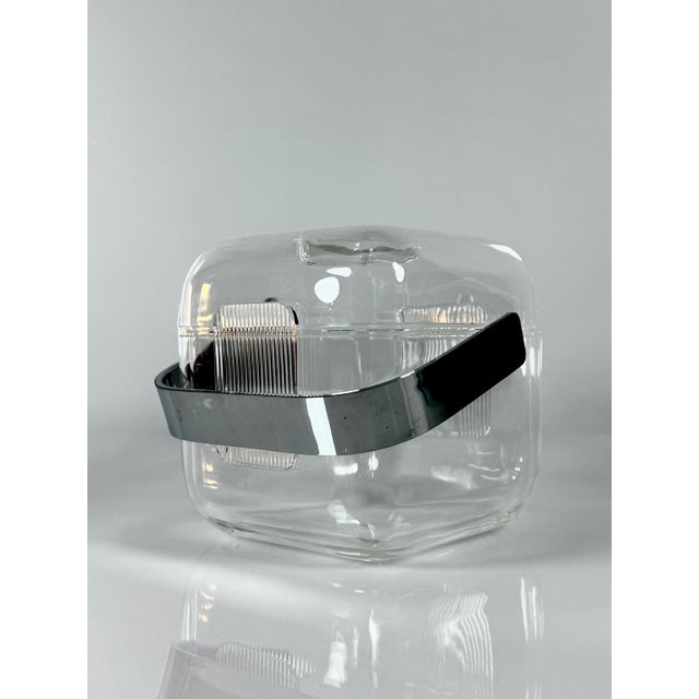 Amanda Ice Bucket in Acrylic Glass by Ambrogio Pozzi for Guzzini, 1980s For Sale - Image 12 of 12