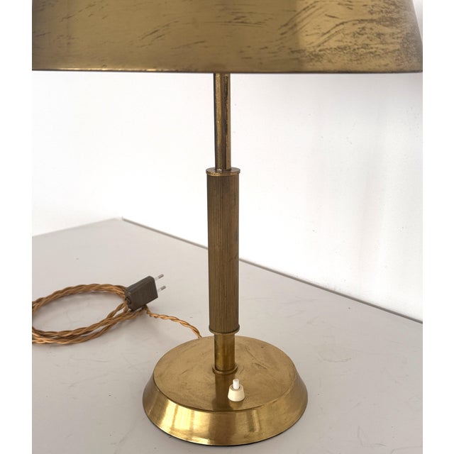 1950s Mid-Century Italian Brass Table Lamp from Lumi, 1950s For Sale - Image 5 of 14