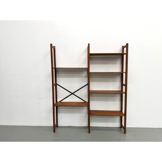 Modernist Bookcase in Pine, 1950s For Sale - Image 10 of 18