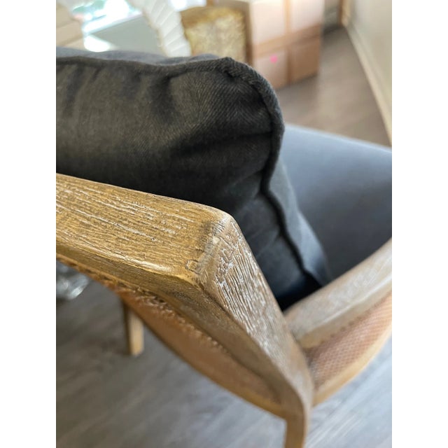 2020s Uttermost Cane Armchair For Sale - Image 5 of 5