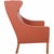 Børge Mogensen wingchair, model 2204, upholstered in cognac leather and with legs of mahogany. The chair is from 1997 and...