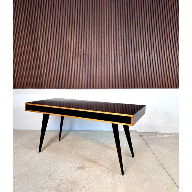 Vitage German Writing Desk by Hans Bellmann for Domus Raumkunst, 1950s For Sale - Image 10 of 18