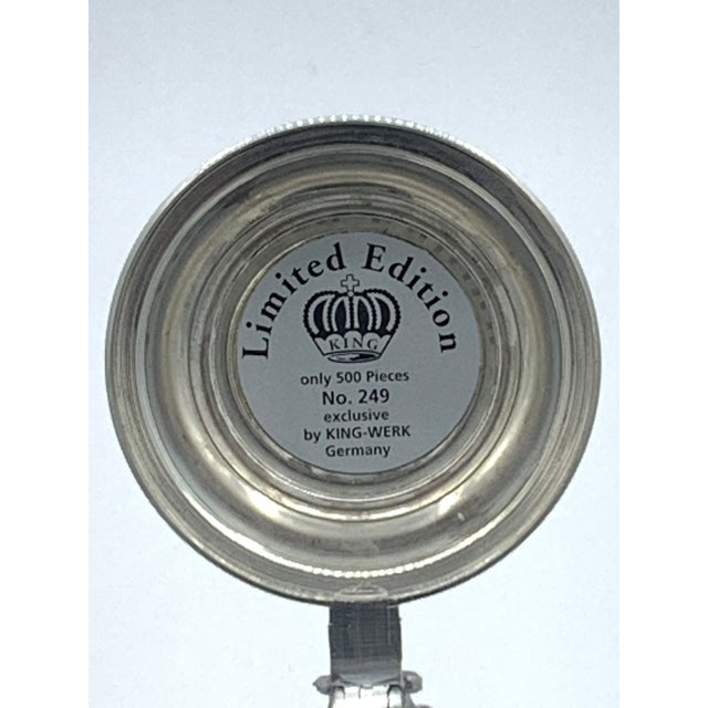 12" King-Werk Lord of Crystal German Beer Stein ~ .50 liter capacity. This beautiful hand crafted collector's piece is...