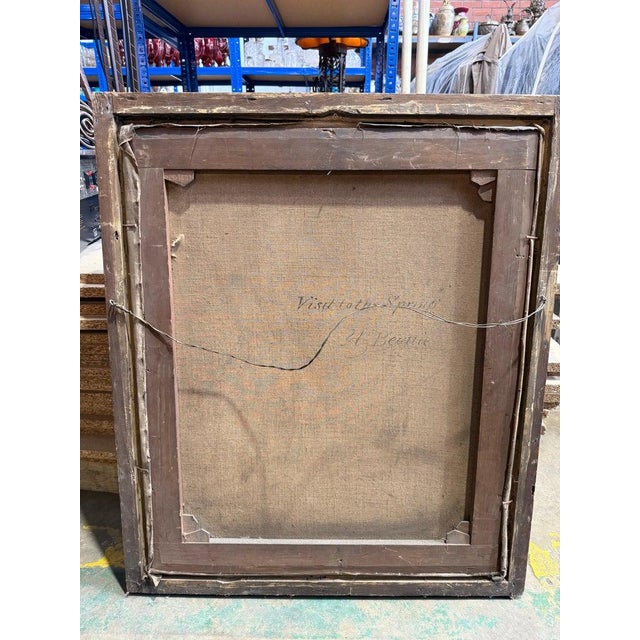 Two Women in a Woodland Setting, 19th Century, Oil Painting, Framed For Sale - Image 8 of 9