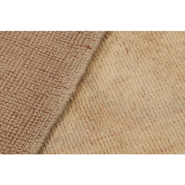 Beige Vintage Turkish Oushak Rug, Golden-Brown Geometric Medallions - Rug & Kilim For Sale - Image 8 of 8