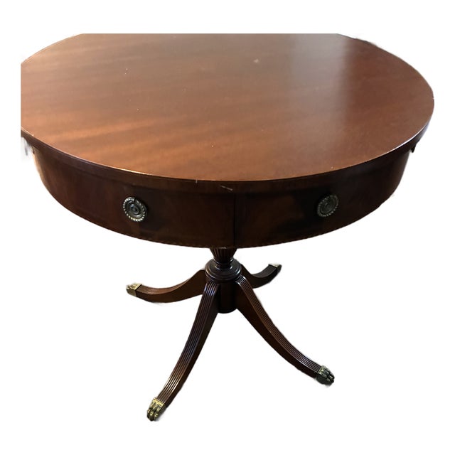 1900 Regency Drum Table For Sale