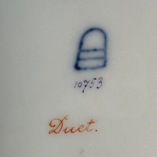 Late 19th Century Late 19th Century Royal Vienna Hand-Painted Plate Depicting an a Musical Duet For Sale - Image 5 of 5