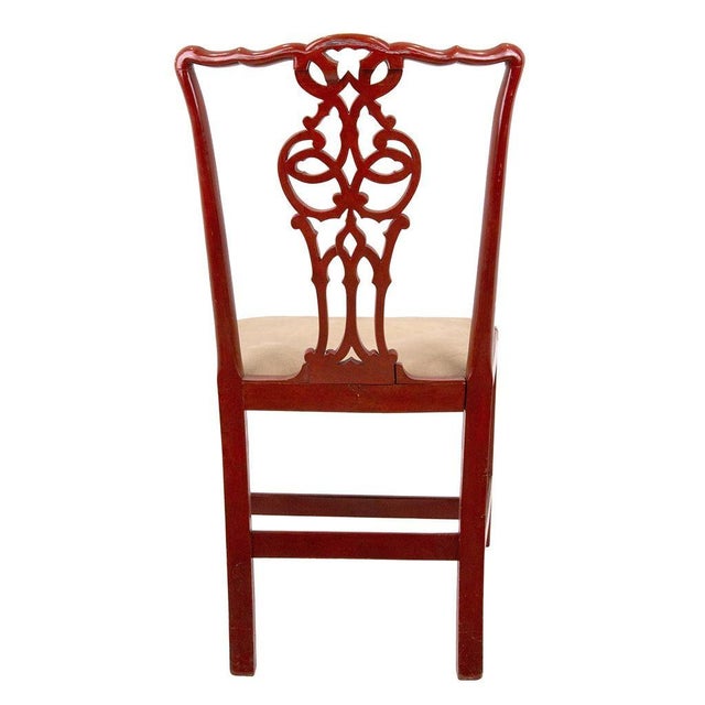 Wood Early 20th Century Chippendale Style Dining Chairs - Set of 12 For Sale - Image 7 of 8