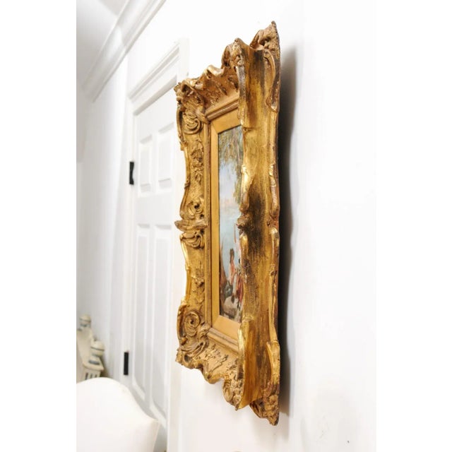 French 19th Century Continental School Painting Depicting Venetian Lagoon Scene For Sale - Image 4 of 13