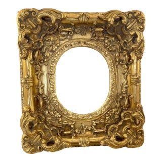 Antique Gold Gilt Rococo-Style Ornate Vintage Frame For Sale