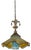 Murano Antique Murano and LaChaussee Art Glass Shades Ormolu Metal Pendant Light For Sale - Image 4 of 18