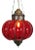 Vintage nickel and red sprayed glass pumpkin lantern. Traditional Rajasthan style colorful hanging lantern. Great ambience...