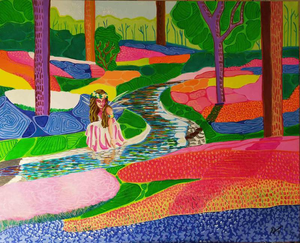 Gerardo La Porta, Fairy Forest, 2022, Acrylic Painting on Canvas