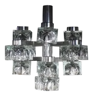 Gaetano Sciolari "Ice Cube" Light Fixture
