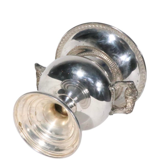 Mid 20th Century Silver Plated Champagne Bucket Wine Cooler For Sale - Image 9 of 14