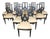 20th C. Set 12 Jansen Ebonized Louis XVI Style Lyre Back Dining Chairs For Sale