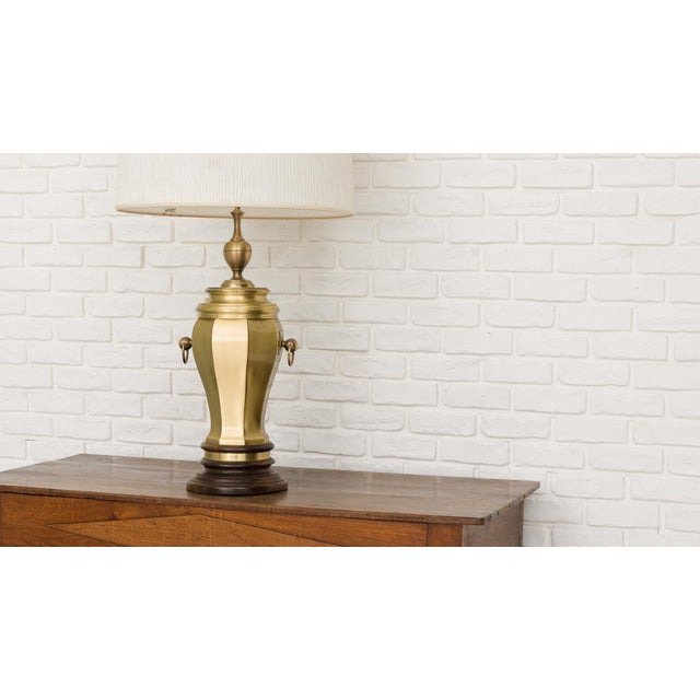 Mid-Century Modern Vintage Spanish Brass Table Lamp from Altisent, 1960s For Sale - Image 3 of 8