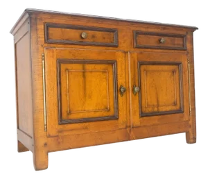 Baker Two Door Drawers Large 26" Deep Sideboard Credenza Dresser Buffet