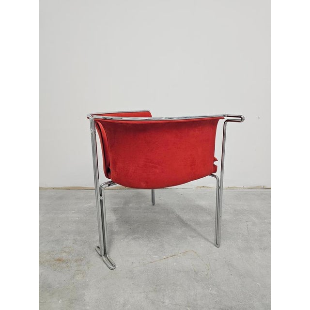 Set of Entelechy Series Side Chairs attributed to John Portman for Saporiti, 1980s For Sale - Image 9 of 15