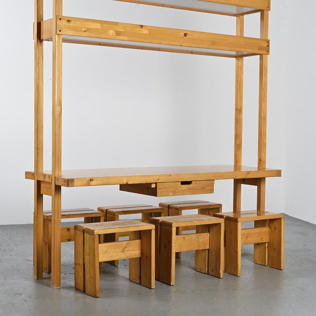 Dividing Table attributed to Bernard Taillefer for Les Arcs, 1970s For Sale - Image 12 of 17