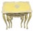 Vintage Yellow French Nesting Wood Side Tables - Set of 3 For Sale