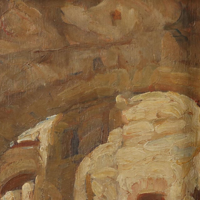 Giulio Vito Musitelli, Landscape Composition, Oil Painting on Panel, Framed For Sale - Image 4 of 10