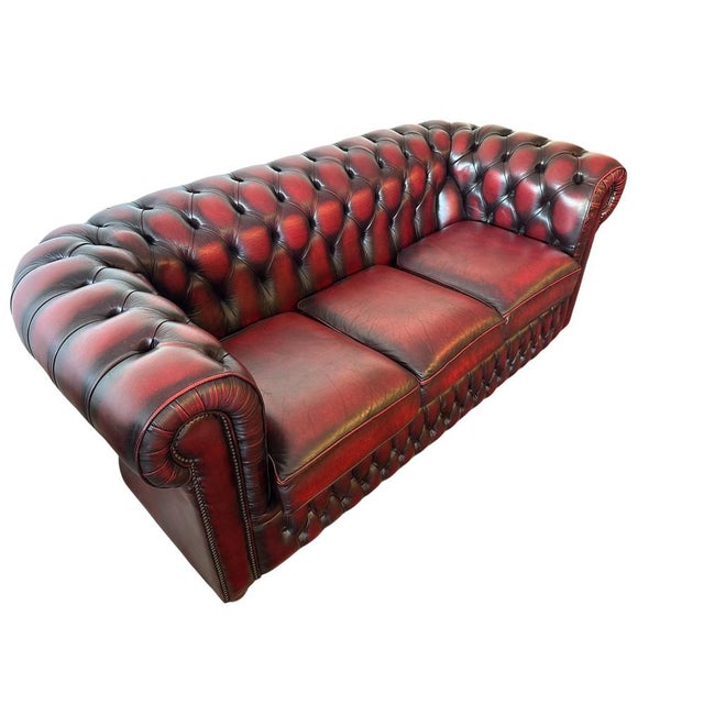 Chesterfield Sofa in Leather For Sale - Image 6 of 12