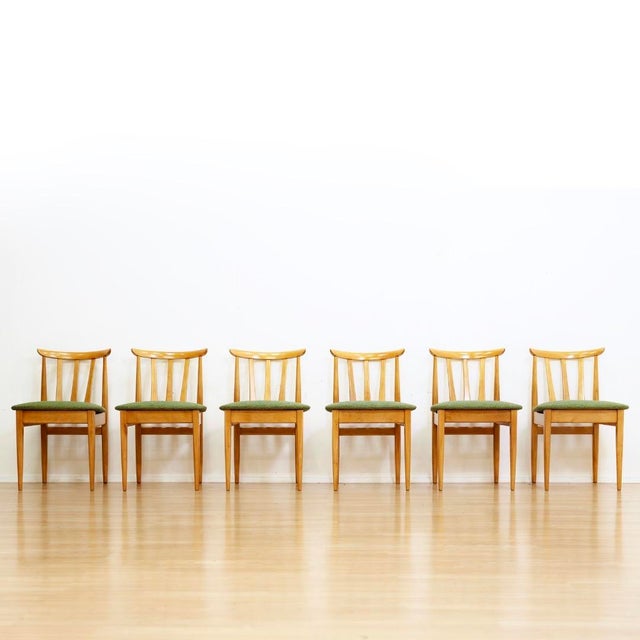 1960s Set of 6 Mid Century Dining Chairs by Elliots of Newbury For Sale - Image 4 of 10