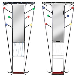 Vintage Colored Coat Hangers, Italy, 1960s, Set of 2 For Sale