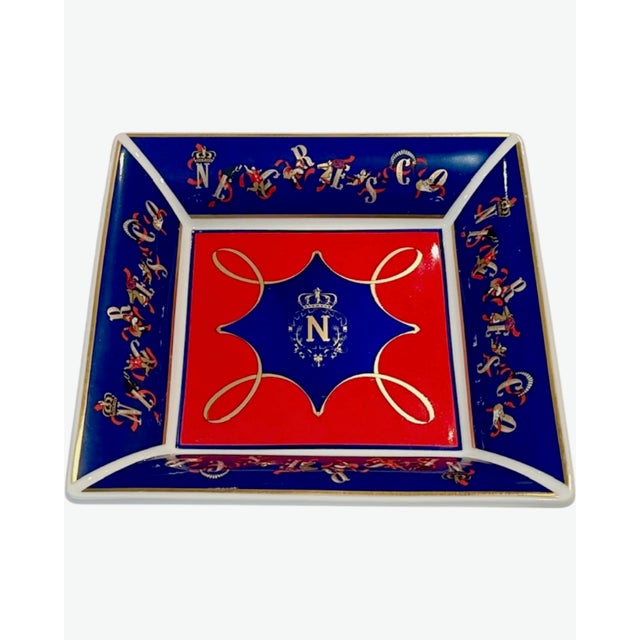 Contemporary Vintage Le Negresco Hotel Nice France Porcelain Ashtray For Sale - Image 3 of 11