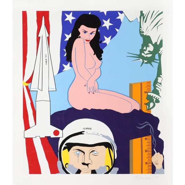 Allan D'Arcangelo, "Icarus", Pop Art Screenprint For Sale