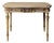 19th Century French Light Wood Base & Marble Top Table For Sale