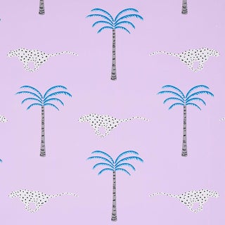 Schumacher X Cristina Buckley A Wild Desert Dream Wallpaper in Orchid - 9 Yards For Sale