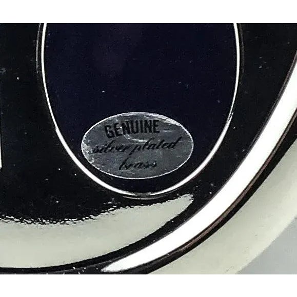 Vintage Multi Photo Oval Silver Plate Frame For Sale In Portland, ME - Image 6 of 9