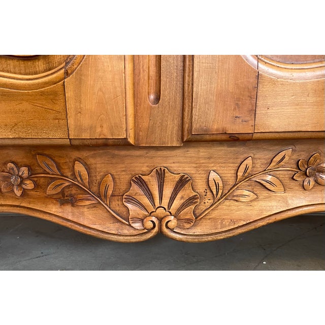 Early 20th Century Antique French Provincial Louis XV Style Fruit Wood Sideboard For Sale - Image 10 of 11